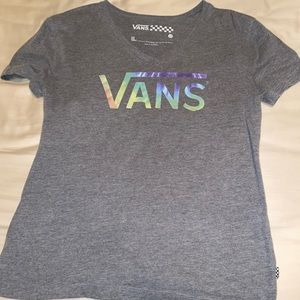 Vans Tops - Vans grey v-neck tie dye letters Vans Tops - Vans grey v-neck tie dye letters